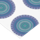 マンダラブルーブラックグリーンバースデーパーティー テーブルクロス (アングル)