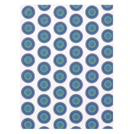 マンダラブルーブラックグリーンバースデーパーティー テーブルクロス