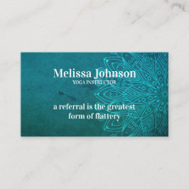 マンダラブルーヨガ瞑想友人を参照 紹介カード