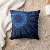 マンダラブルー クッション (ブランケット)