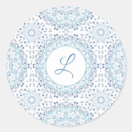 マンダラブルー ラウンドシール (正面)