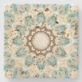 マンダラプリントストーンコースター ストーンコースター (正面)