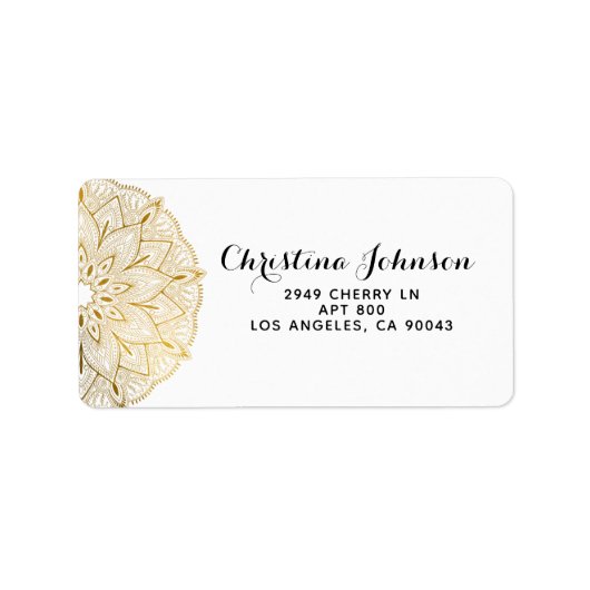 マンダラヘナ ラベル (正面)