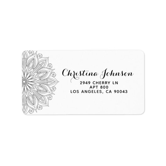 マンダラヘナ ラベル (正面)