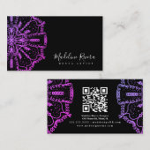 マンダラヘンナアーティストヨガマクラメビジネスカード 名刺 (正面/裏面)