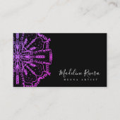 マンダラヘンナアーティストヨガマクラメビジネスカード 名刺 (正面)