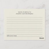 マンダラベアベビーシャワー予測とアドバイス ポストカード (裏面)