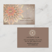 マンダラホリスティックンロータスフローラ禅瞑想ヨガ 名刺 (正面/裏面)