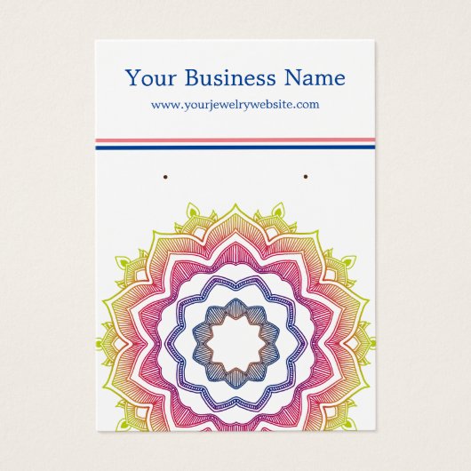 マンダラホワイトイヤリング (正面)