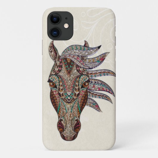 マンダラホースアートスタイリッシュと平和 Case-Mate iPhoneケース (裏面)