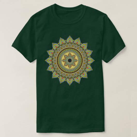 マンダラボヘミアスタイル Tシャツ (デザイン正面)