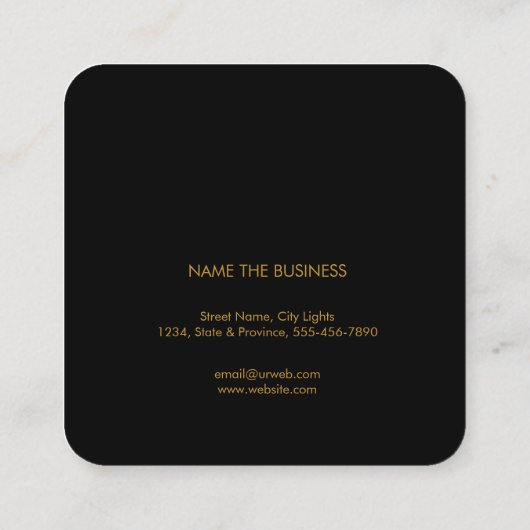 マンダラボホアートヒーリングセラピーヨガホリスティック スクエア名刺 (裏面)