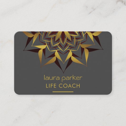 マンダラボホトライバルアートヨガマッサージセラピー 名刺 (正面)