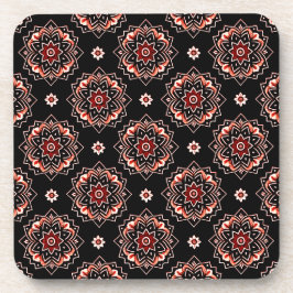 マンダラボホフローラルパターンコースター – 6のセット コースター