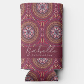 マンダラマゼンタセルツァークーラーボックス スリム缶クーラー (裏面)