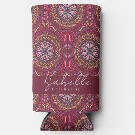 マンダラマゼンタセルツァークーラーボックス スリム缶クーラー