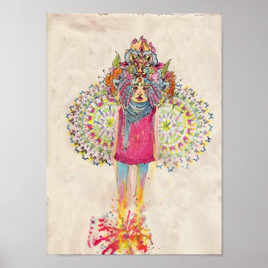 マンダラマッシュルームポスター ポスター (正面)