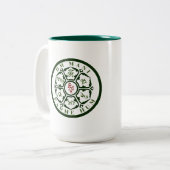 マンダラマントラツートーンコーヒーマグ ツートーンマグカップ (正面左)