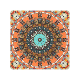 マンダラメタルウォールアート メタルプリント