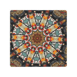 マンダラメタルウォールアート メタルプリント