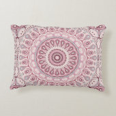 マンダラメダリオンインダスティバラピンクとマウヴ アクセントクッション (裏面)