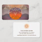 マンダラメディテーションヨガロータスボホヴィンテージ 名刺 (正面/裏面)