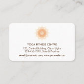 マンダラメディテーションヨガロータスボホヴィンテージ 名刺 (裏面)