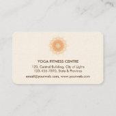 マンダラメディテーションヨガロータスボホヴィンテージ 名刺 (裏面)