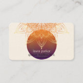 マンダラメディテーションヨガロータスボホヴィンテージ 名刺 (正面)