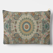 マンダラモザイクジッパー付きパウチ アクセサリーポーチ (裏面)