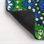 マンダラモザイクロゼットボホレトロヒッピー マウスパッド (コーナー)