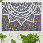 マンダラモザイク2025 キッチンタオル (折り畳み)