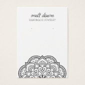 マンダラモダンイヤリングジュエリー表示カード (正面)