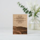 マンダラモダンイヤリング表示カード 名刺 (スタンド正面)