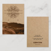 マンダラモダンイヤリング表示カード 名刺 (正面/裏面)