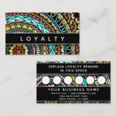 マンダラモダンエレガントプロフェッショナルトレンディーパターン 予約カード (正面/裏面)