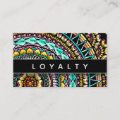 マンダラモダンエレガントプロフェッショナルトレンディーパターン 予約カード (正面)