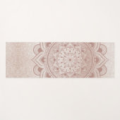 マンダラモダンオムバラ金ゴールドグリッターシックエクササイズ ヨガマット (正面(横))
