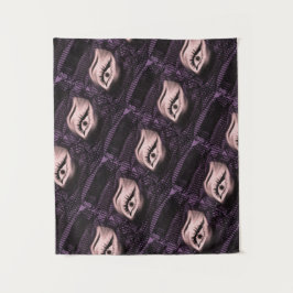 マンダラモダンカラーピンクアイタペストリー タペストリー