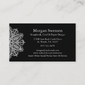 マンダラモダングラフィックスクラップブック作り名刺 名刺 (裏面)