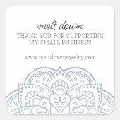 マンダラモダンサンキュースモールビジネス スクエアシール (正面)