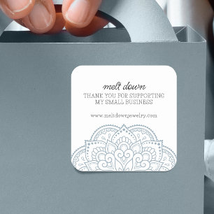 マンダラモダンサンキュースモールビジネス スクエアシール