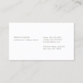 マンダラモダンサークルロゴ、美しいサロン 名刺 (裏面)