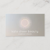 マンダラモダンサークルロゴ、美しいサロン 名刺 (正面)