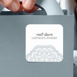マンダラモダンハンドメイドジュエリー スクエアシール