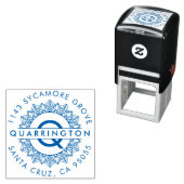 マンダラモダンモノグラム |姓差出人住所 セルフインキングスタンプ (インサイチュ)