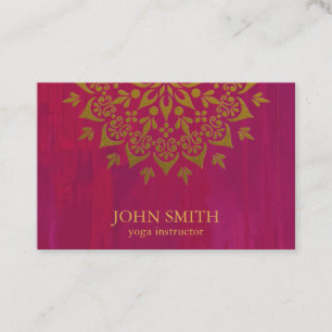 マンダラモダンヨガインストラクタービジネスビジネスCa 名刺