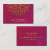 マンダラモダンヨガインストラクタービジネスビジネスCa 名刺 (正面/裏面)