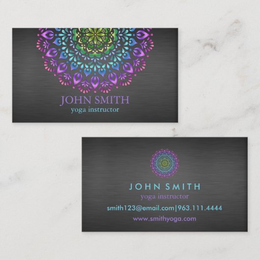 マンダラモダンヨガインストラクタービジネス 名刺 (正面/裏面)