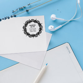 マンダラモダン名前をカスタムする差出人住所 ラバースタンプ